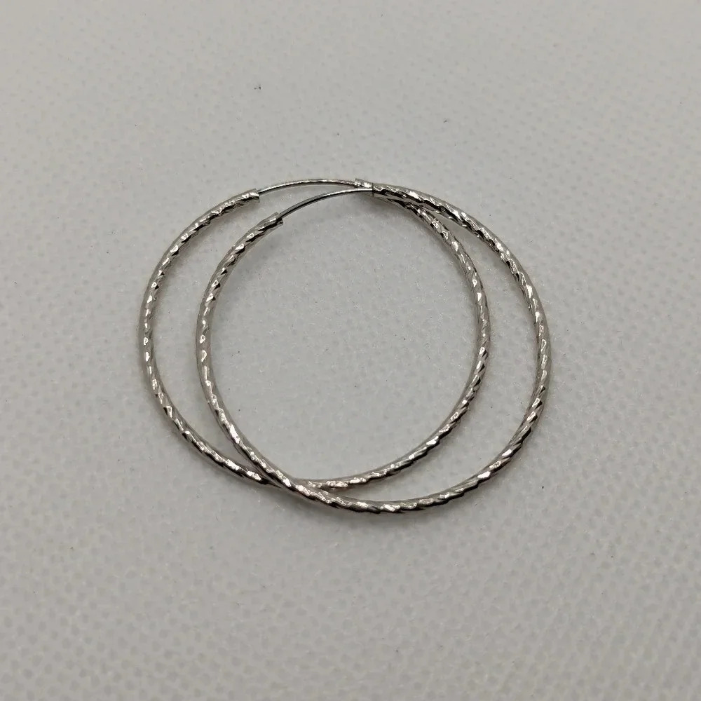 Sterling hoops
